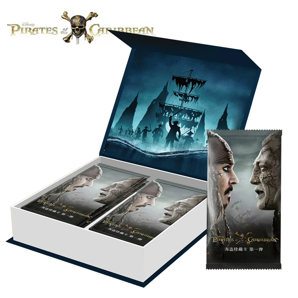 Disney Pirates Of The Caribbean Collection Card For Kids Movie Star Iron Man Thanos Abbronzante Anime Da Collezione Flash Card Toys