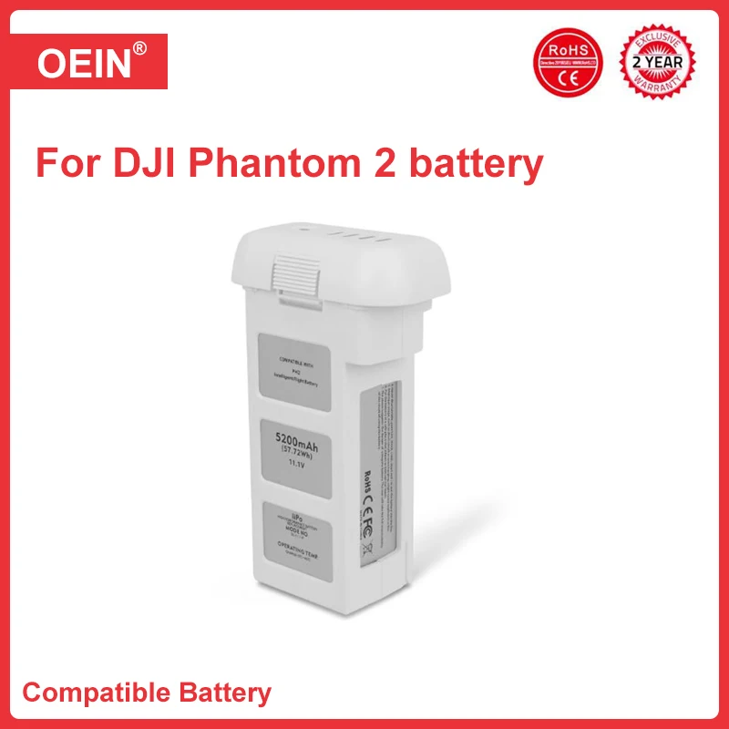 Nuova Batteria Phantom 2 Ad Alta Capacità 5200Mah Per Batteria Di Ricambio Per Drone Serie Phantom 2 Vision