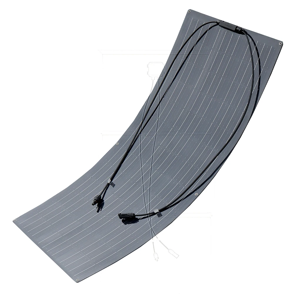 Semi- Flexible Solar Panel Nuovo Pannello Solare Semi-Flessibile 150 W 21.6V Balcone Fotovoltaico Pv 150 Watt Cella Per Casa Barca Camper 12V /24V Car
