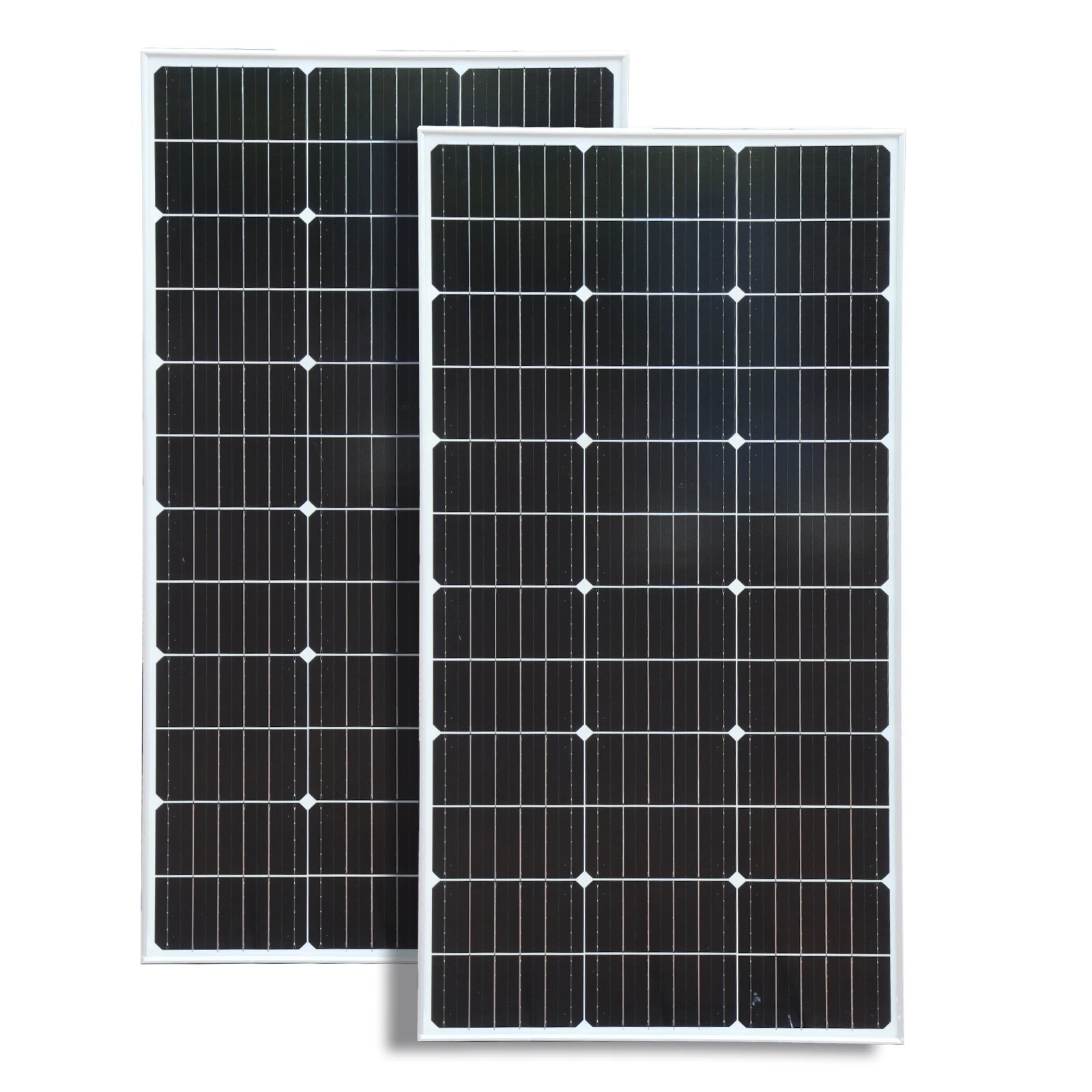 Boguang Glass Solar Panel Pannello Solare Rigido Set Pannelli Solari Fotovoltaico  In Vetro 100W 200W (2 Pezzi 100W Pannello Rigido Solare) 18V Ricari