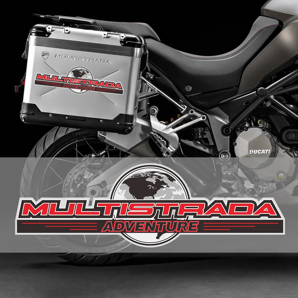 Decalcomania Adesivi Moto Per Ducati Multistrada Enduro 950 1260 Borse Laterali Valigie Valigetta In Alluminio 2017 2018 2019 2020