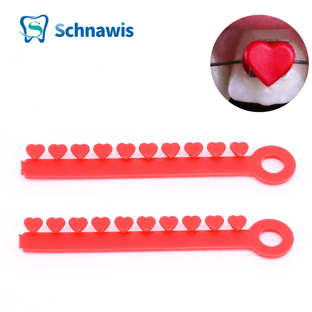 Fascette Elastiche Ortodontiche Dentali Fascette O-Ring Per Cartoni Animati A Forma Di Cuore Fasce Elastiche Per Topi Con Fiori Di Gatto Archi