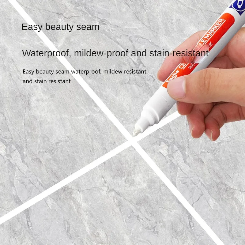 Penna Per Piastrelle Di Ceramica Wall Grout Restaurer Pen Repair Marker Grout Filler Pen Per Il Ripristino Di Piastrelle Parete Pavimento Bagni Cucina