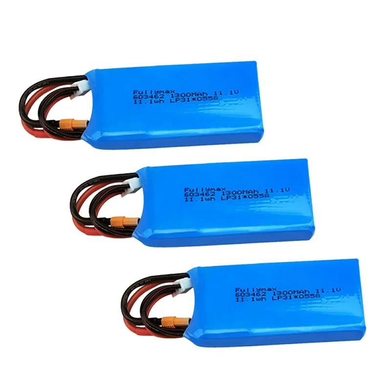 Batteria Lipo 11.1V 1300Mah Per Accessori Xk X450 Fpv Rc Drone (Con Spina Xt30)