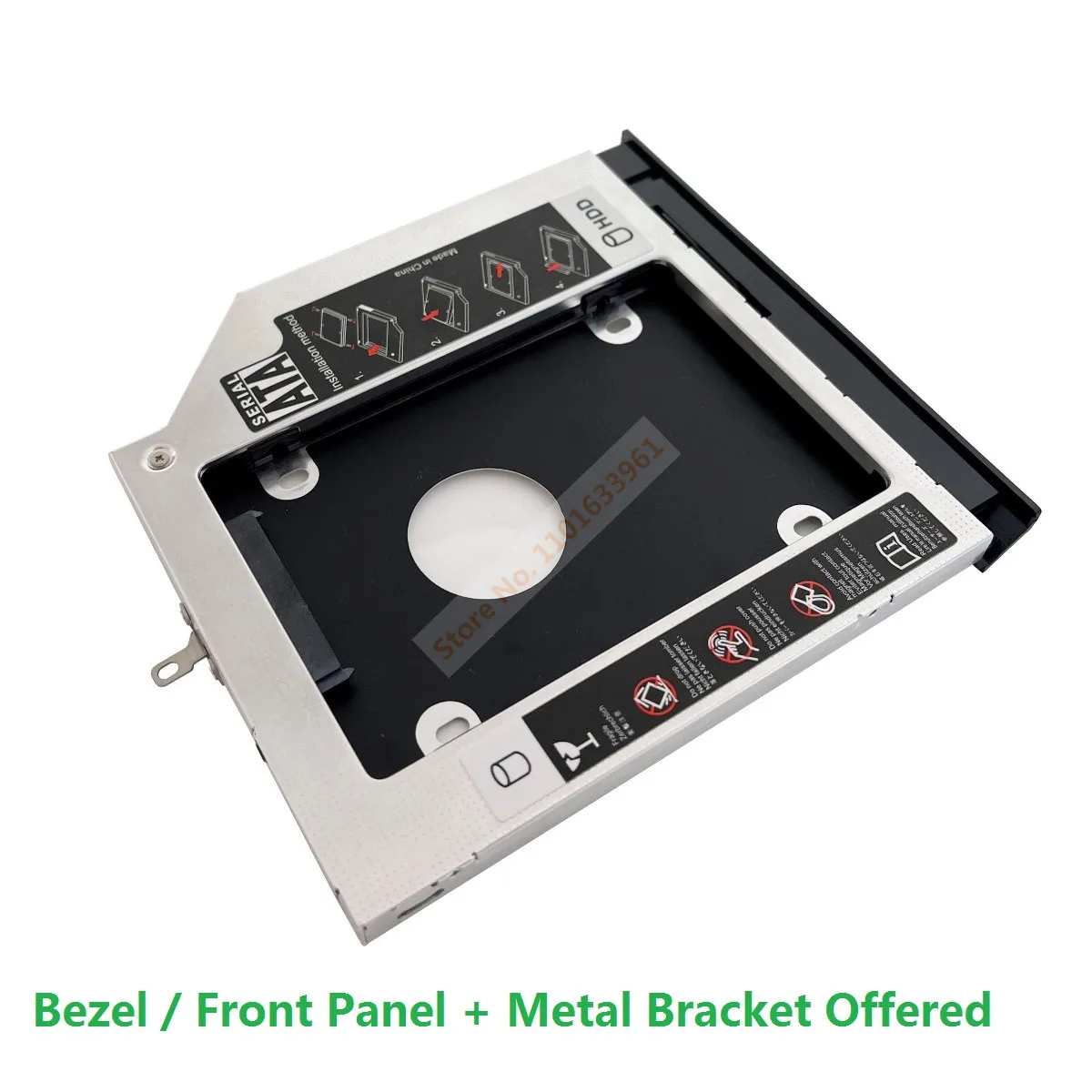 Con Cornice Pannello Frontale Sata 2Nd Hard Drive Hdd Ssd Staffa Telaio Caddy Ottico Per Lenovo B40-30 B40-40 B40-50 B40-70 B40-80
