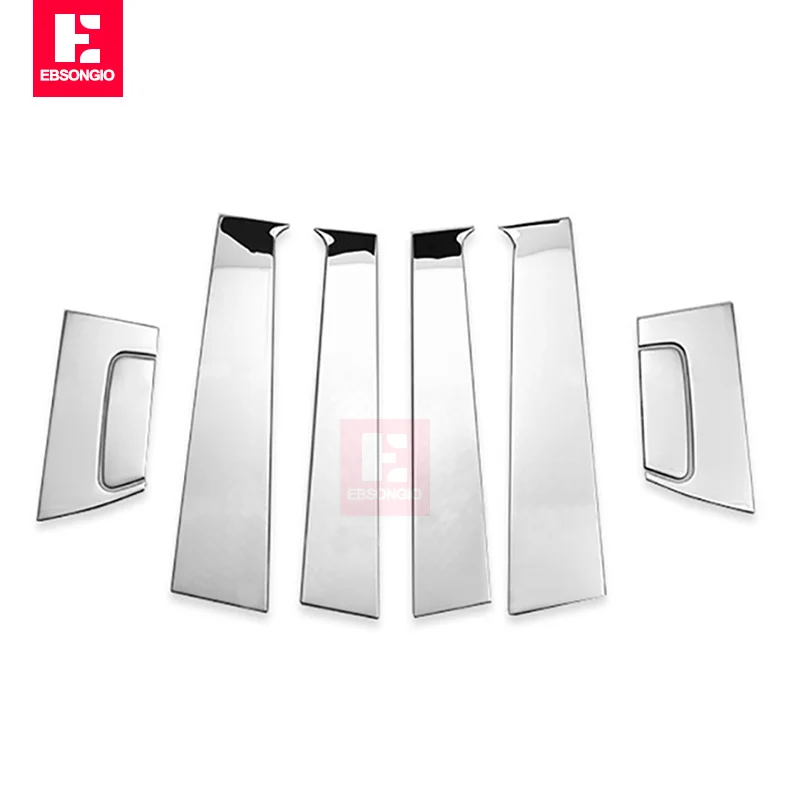 For Honda Hrv Vezel 2015-2020 Stainless Steel B+C Center Pillars Protector Cover Trims Decoration Frames Car Accessories 6Pcs