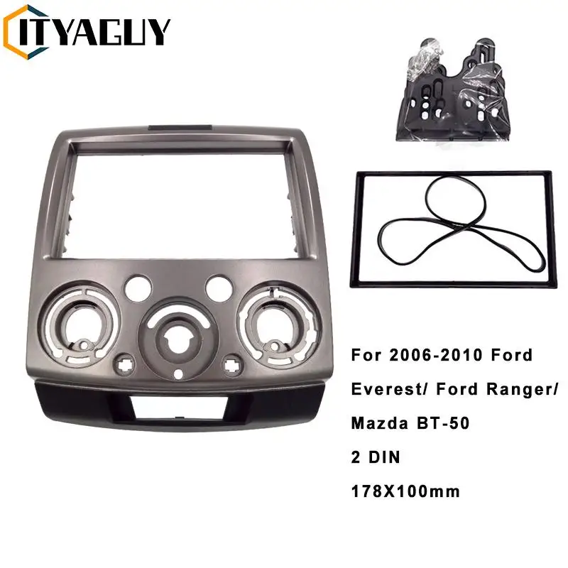 Autoradio Fascia Per 2006-2010 Ford Everest Ford Ranger Mazda Bt-50 2Din Stereo Telaio Pannello Dash Installazione Trim Kit