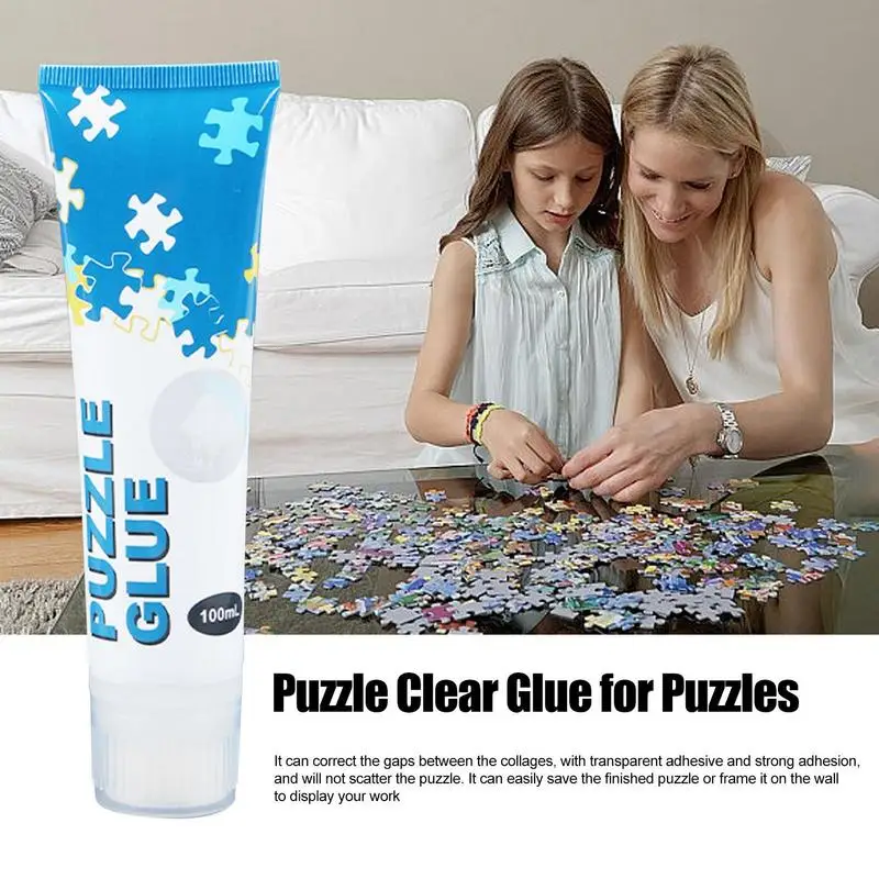 Colla Puzzle 100Ml Colla Multifunzionale Solubile In Acqua Ad Asciugatura Rapida Per Jigsaw Frame Collage Paper Artigianato In Legno Accessori Per Puz