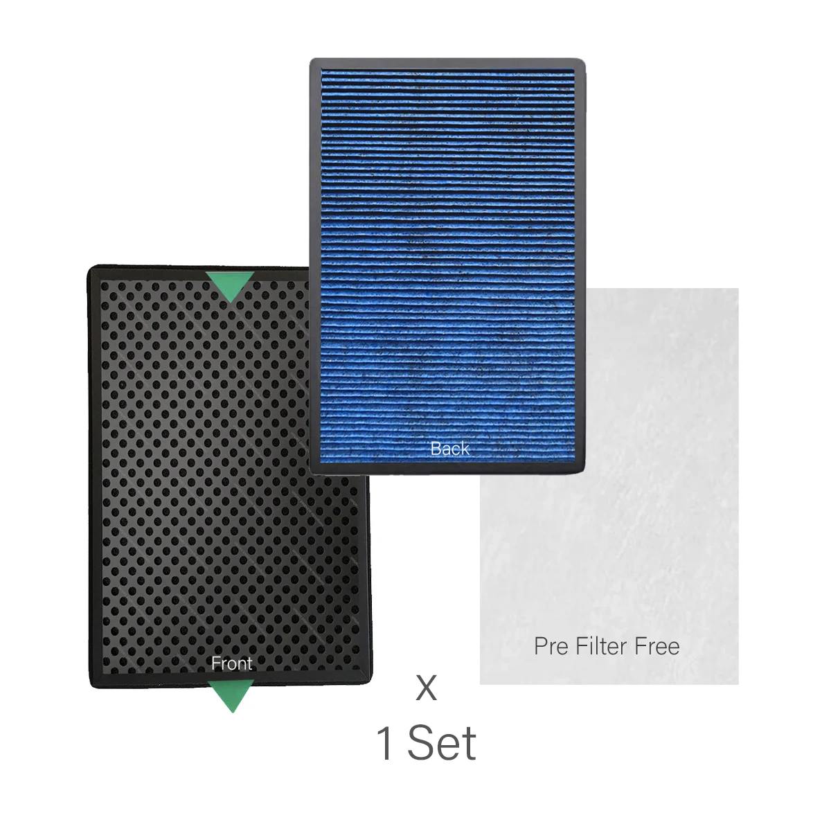 330*380*35Mm Coway Mighty, Ap1512Hh Ap-1512Hh Purificatore D'Aria Compatibile Con Filtro Composito A Carbone Hepa E Prefiltro