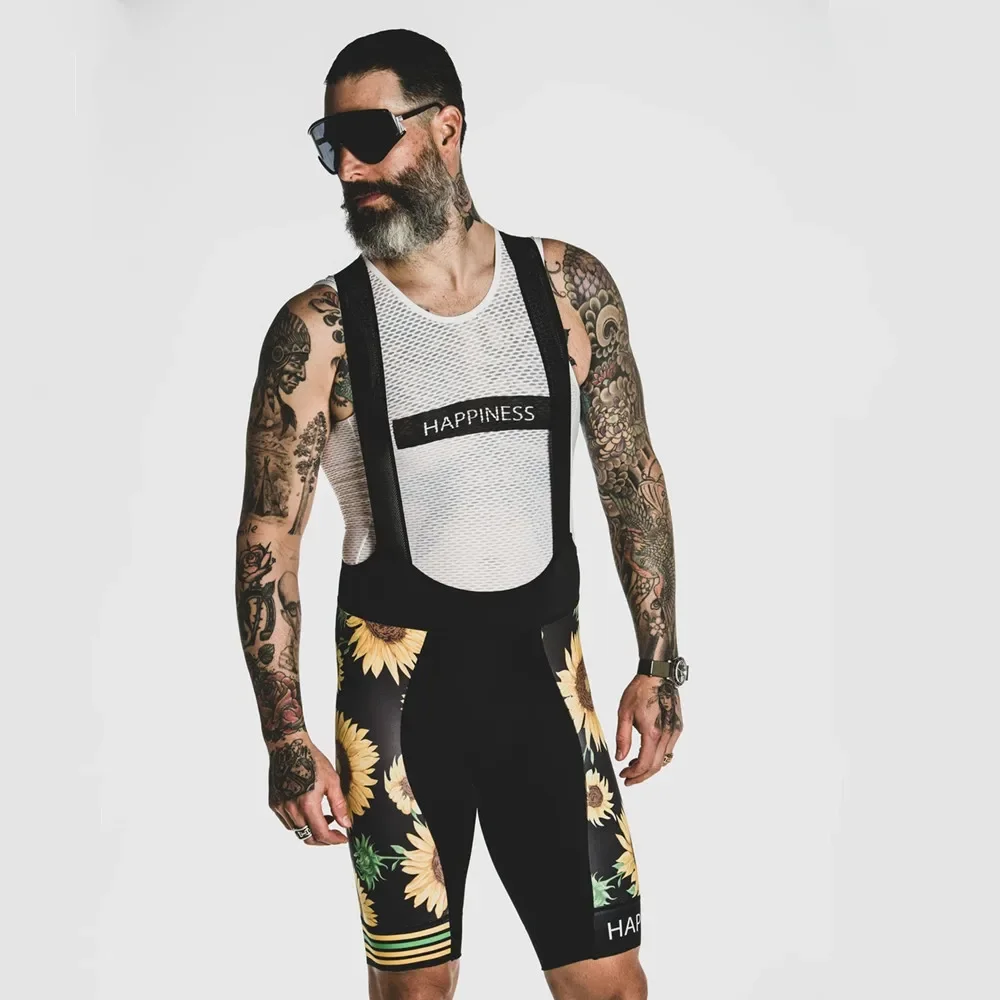 Love The Pain High Quality Men 9D Pad Antiurto 6 Ore Ride Bike Ciclismo Pantaloncini Con Bretelle Pro Lycra Traspirante Cool Ropa Ciclismo