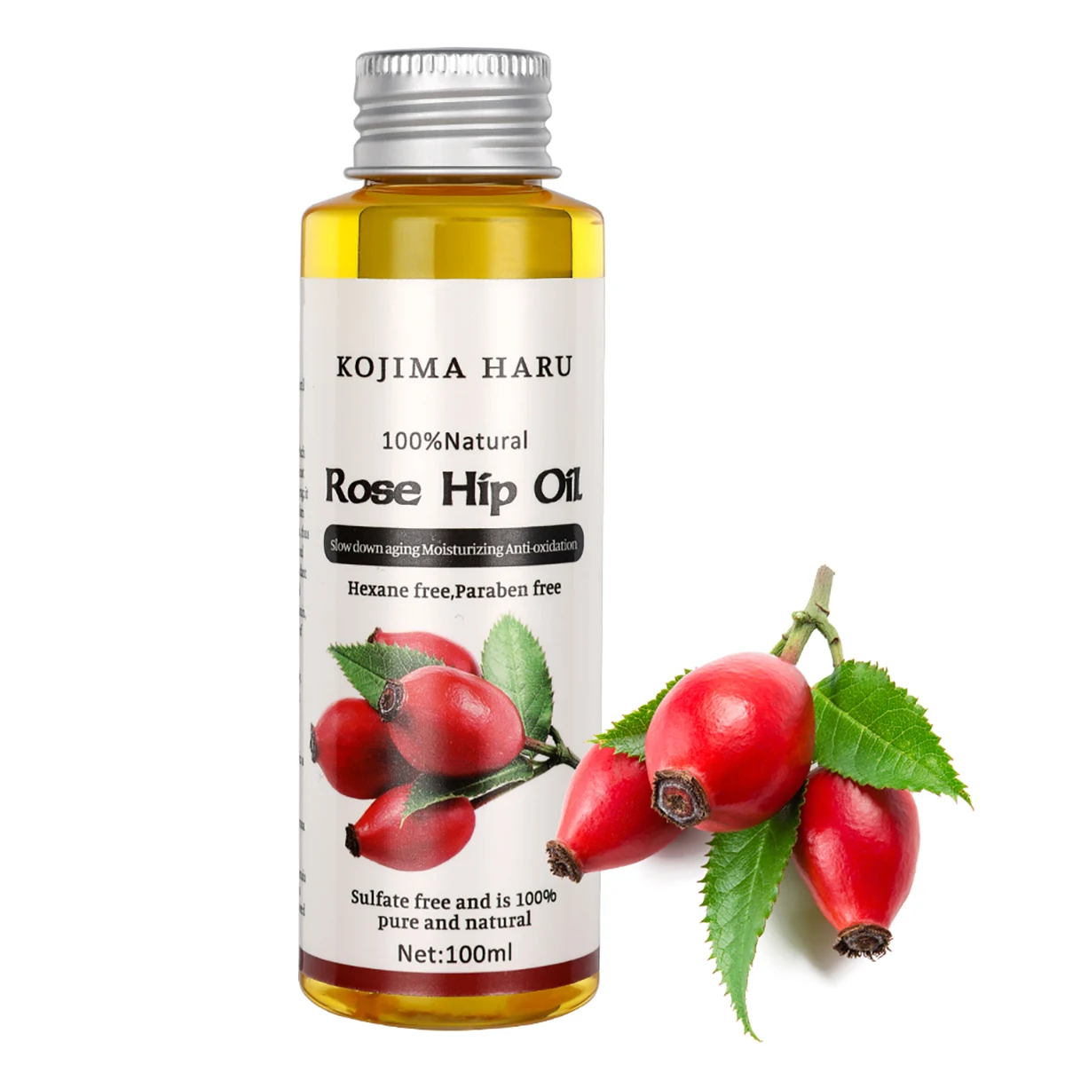 100Ml Natural Organic Rose Hip Oil Massage Olio Per Viso E Corpo Rilassante Idratante Idratante Miglior Prodotto Per Il Controllo Della Cura Della Pel