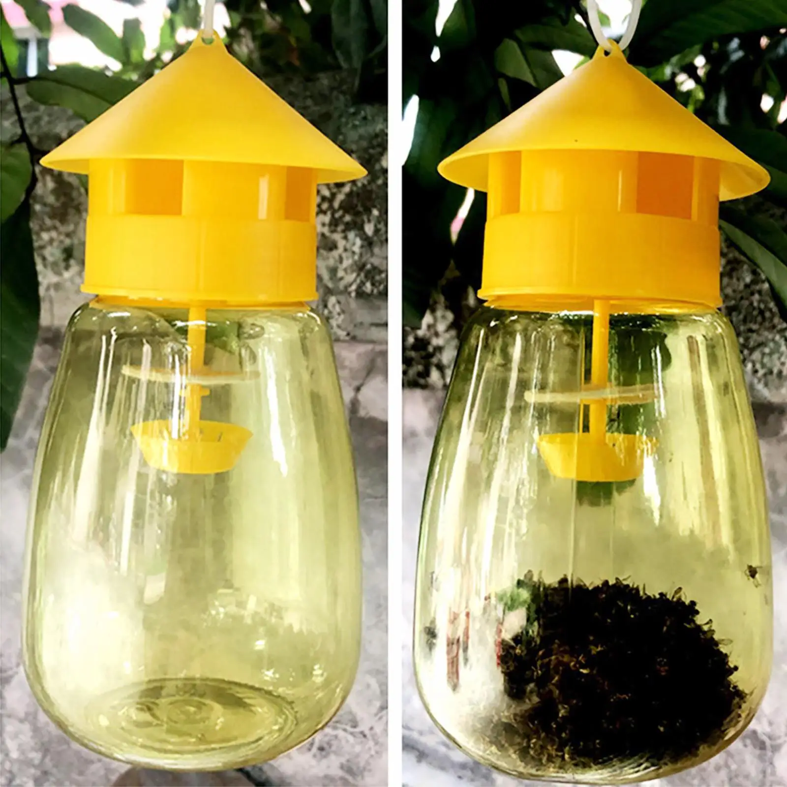 1 Pz Trappola Per Vespe Mosche Per Mosche Di Frutta Insetto Insetto Appeso Trappola Per Miele Killer No-Poison Hanging Tree Pest Control Tool