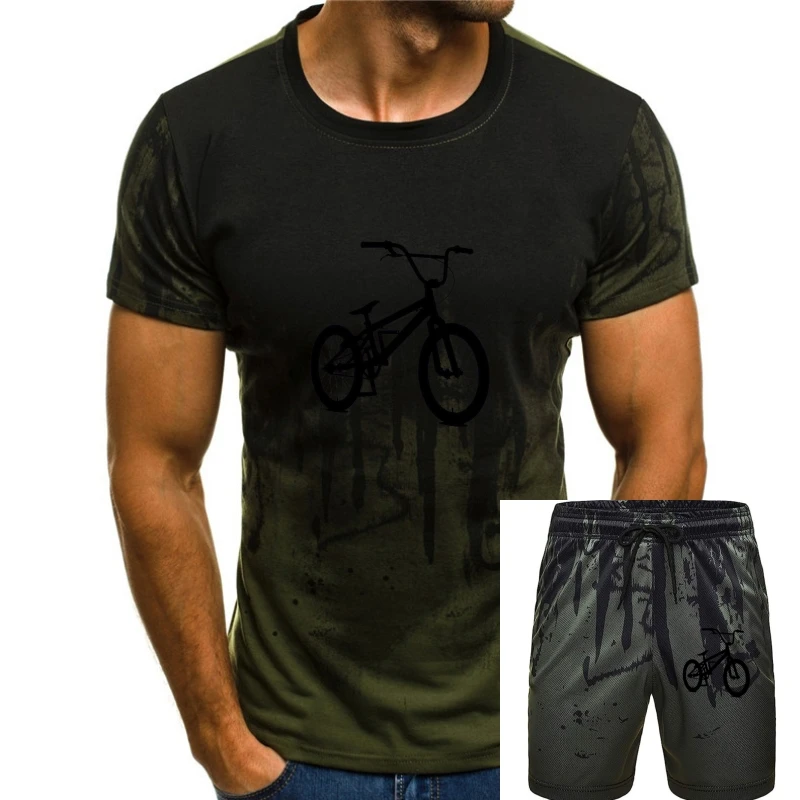 Bmx Silhouette Mens T Shirt Bike Stunt Bicycle Cycle Freestyle Cheap Wholesale Tees 100% Cotton Tee Shirttops All'Ingrosso Tee