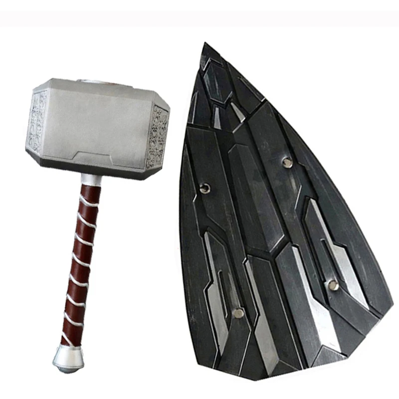 1:1 Cosplay Axe Hammer Avengers War Shield Armi Pu & Foam Regalo Per Bambini