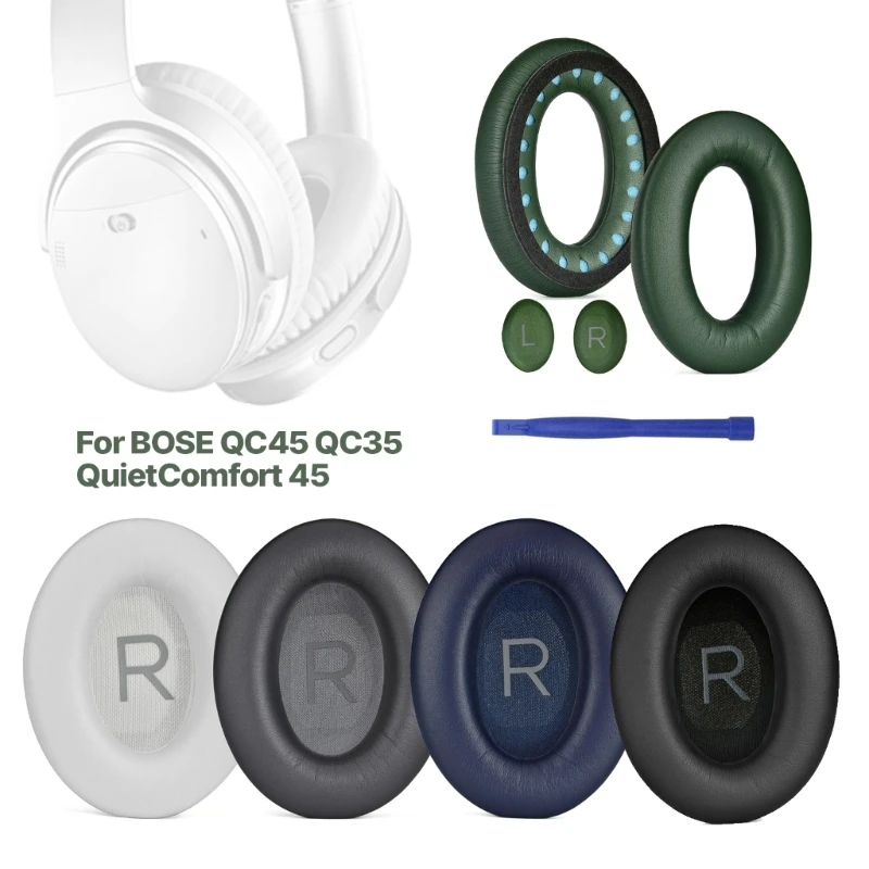 Cuscinetti Auricolari Di Ricambio Per Bose Qc45 Qc35 Quietcomfort 45 Cuffie Comodi Paraorecchie