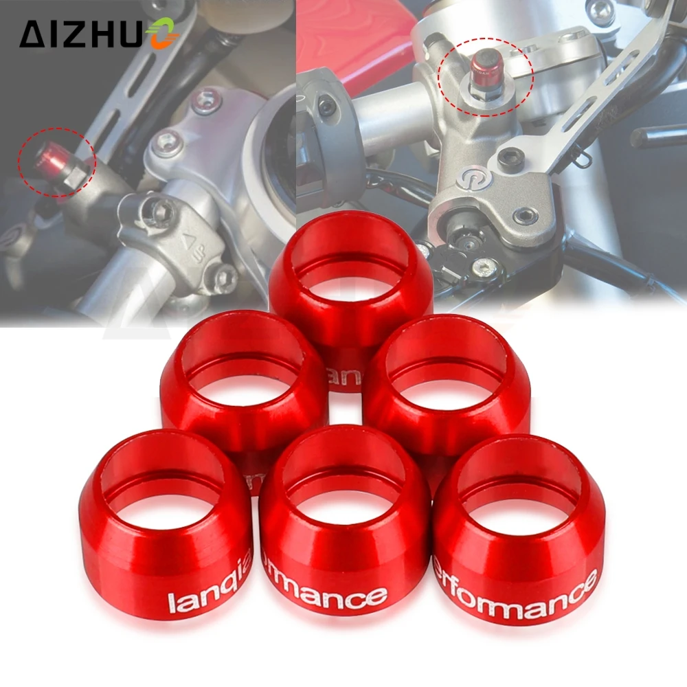 950S Kit Coperchio Valvola Spurgo Billetta Cnc Moto Per Ducati Multistrada 950S 2019-2021 2020 Multistrada V4 S V4S Sport 2021 6 Pezzi