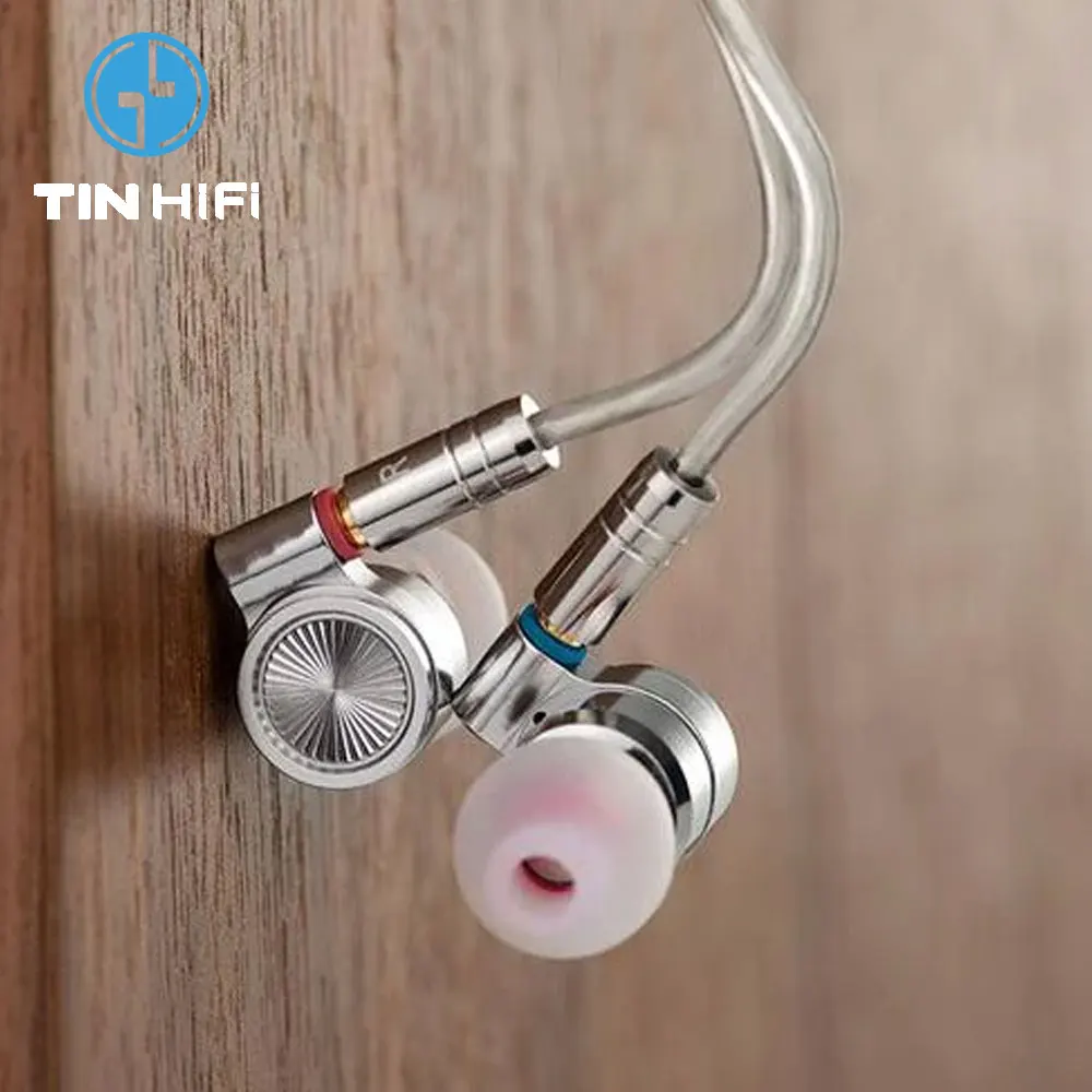Tinhifi T4 Hifi Wired Best In Ear Iem Auricolare 10Mm Carbon Nanotube Cnt Monitor Driver Dinamico Spina Da 3.5Mm Cavo Staccabile Mmcx