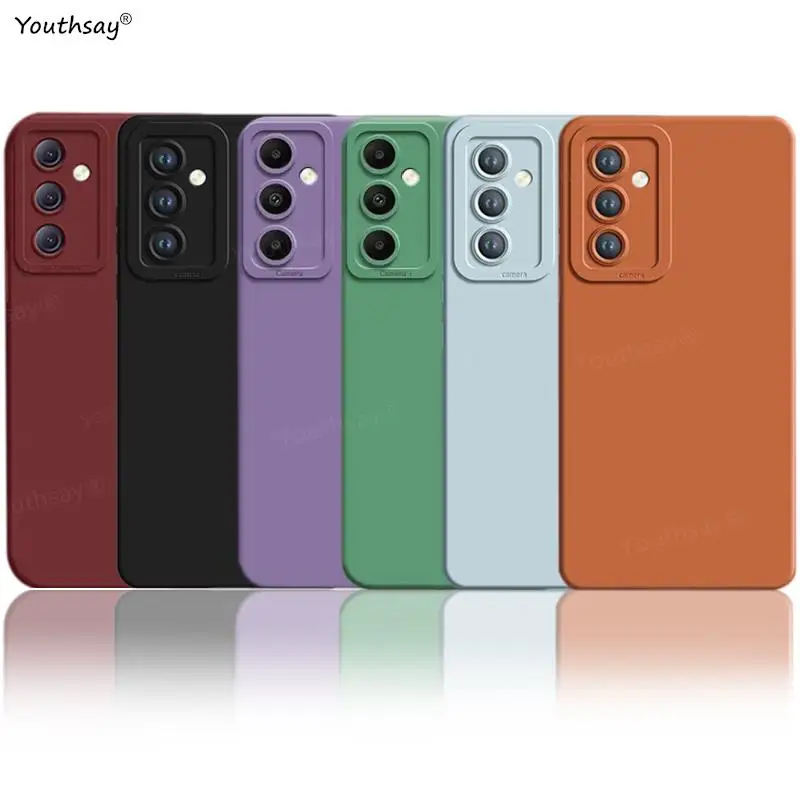 Nuovo Per Samsung Galaxy S24 Custodia Cover Samsung Galaxy S24 Plus S24 Ultra Funda Camera Protector Custodia In Silicone Liquido Galaxy S24