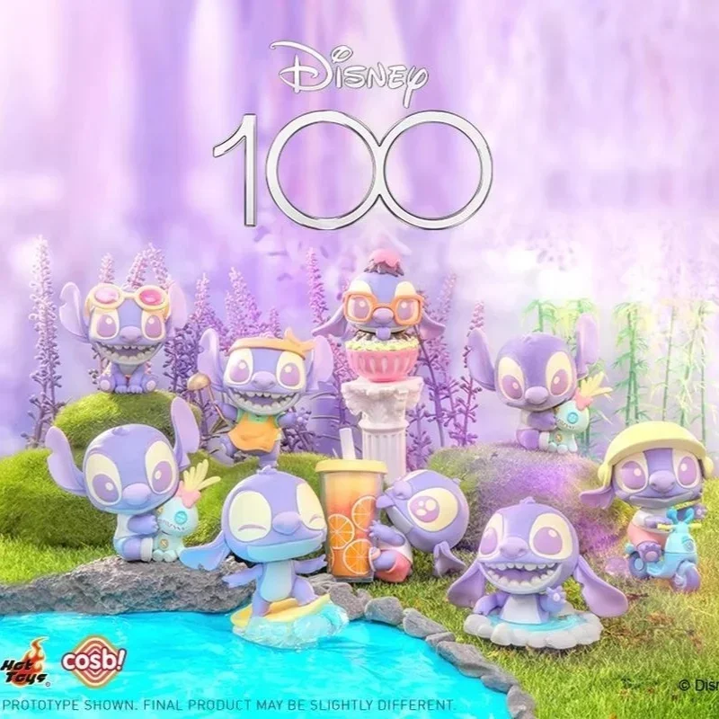 Stitch Hot Toys Disney 100Th Anniversary Fantasy Purple Stitch Blind Box Purple Stitch Decorazione Fatta A Mano Regalo Di Compleanno Per Ragazze