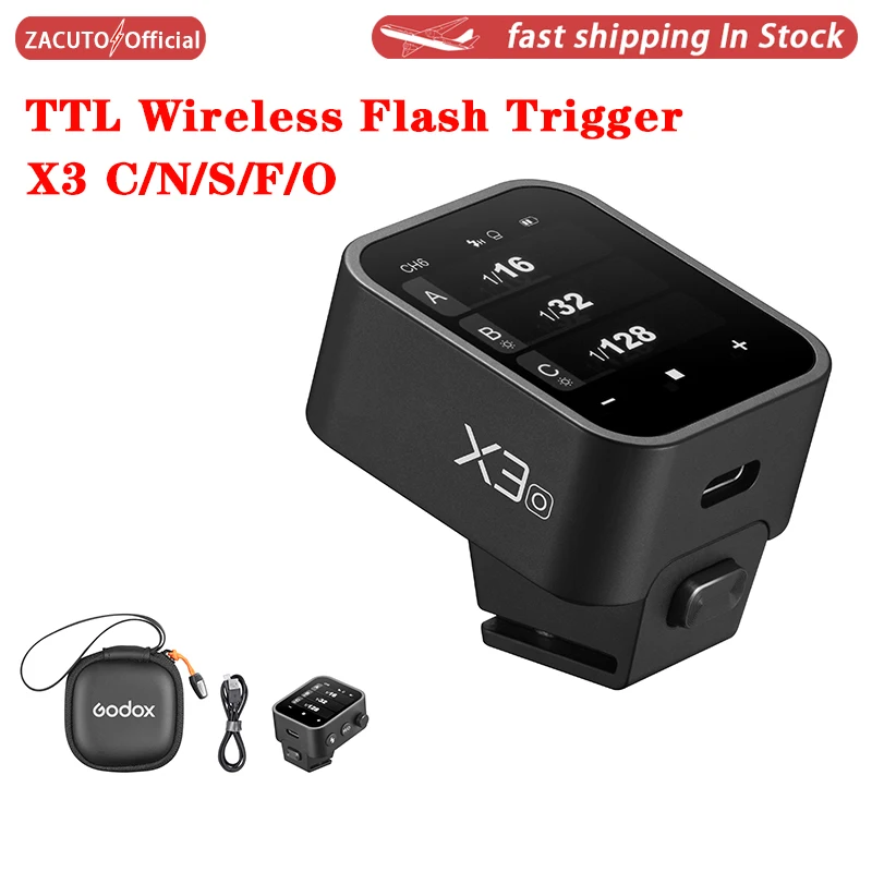 [Pre-Vendita 2.29] Godox X3 Ttl Wireless Flash Trigger Hss Oled Touch Screen Per Sony Canon Nikon Fuji Olympus