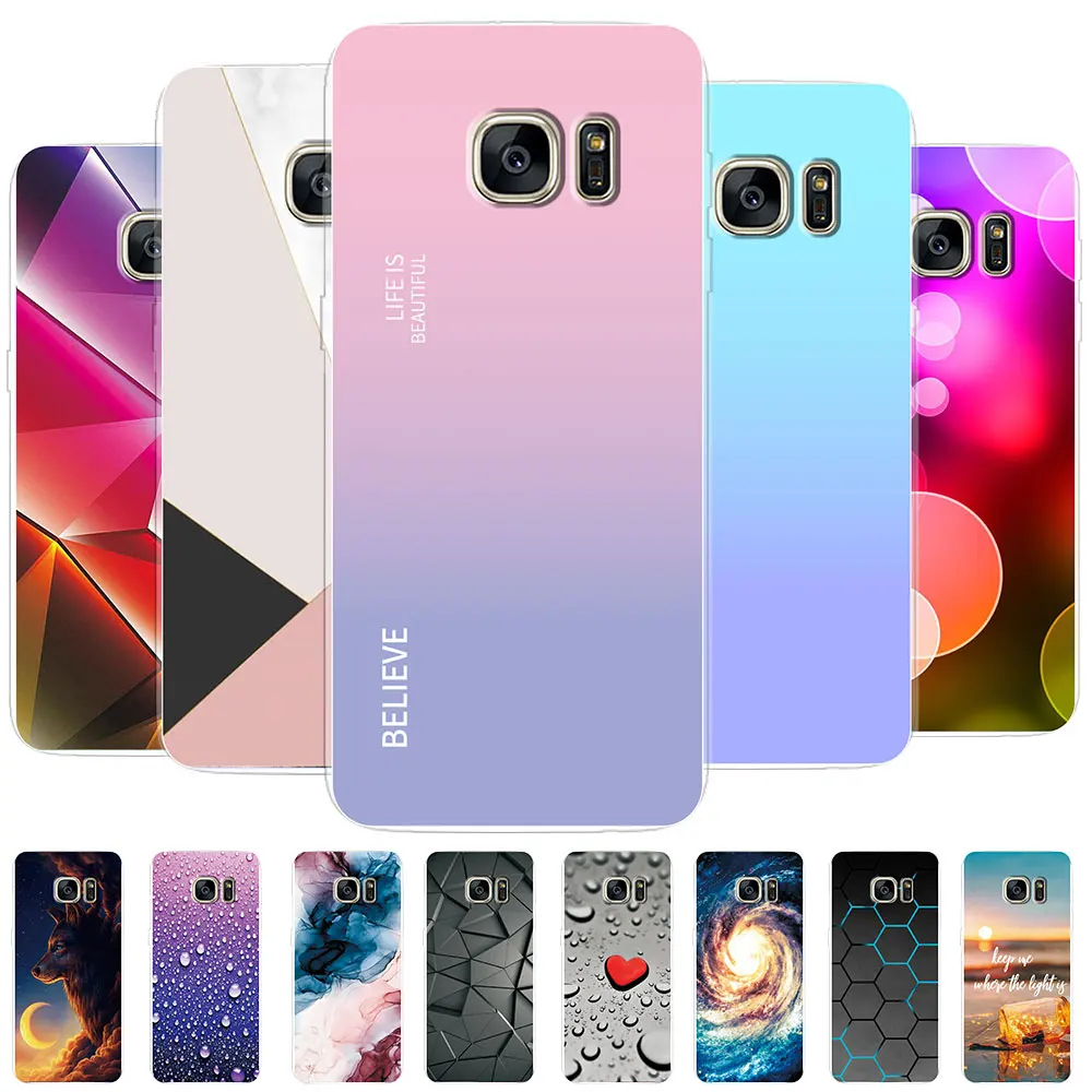 Per Samsung S7 Edge Case Galaxy S7 Cover Marble Soft Custodie In Silicone Trasparente Per Samsung Galaxy S7 Edge Fundas S7 Edge Coque