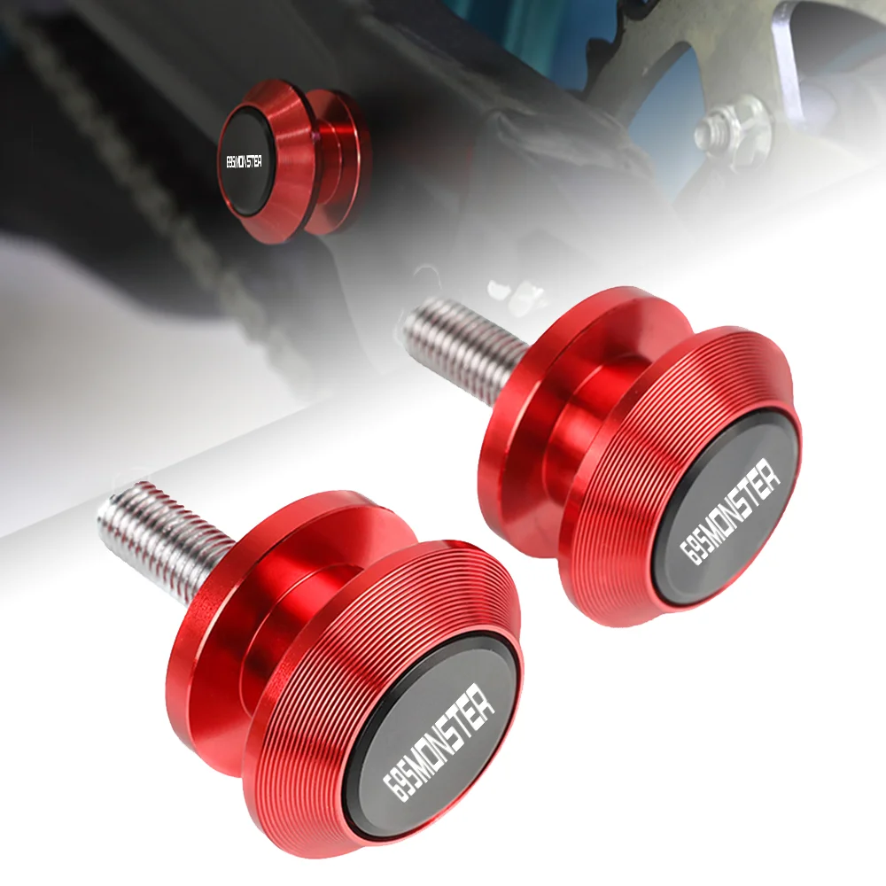 Per Ducati 695 Monster 8Mm Bobine Forcellone Moto Viti Di Supporto Slider 695 Monster 695-Monster 2007 2008 2009 2010 2011 2012