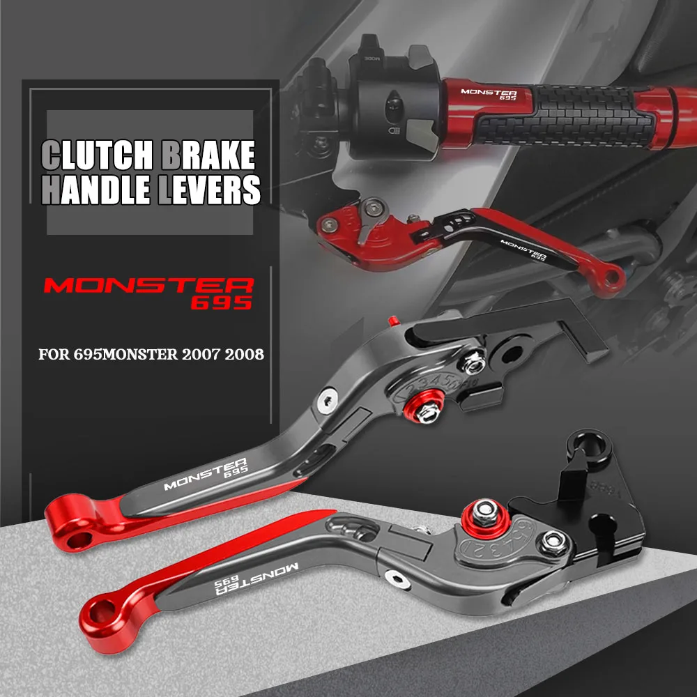 Leva Frizione Freno Pieghevole Regolabile Leva Maniglie Cnc Moto Per Ducati 695 Monster 695 Monster 2007 2008 Accessori