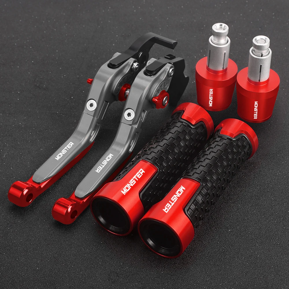 695 Monster For Ducati 695 Monster 2007 2008 Manopole Manubrio Moto Estremità Maniglia Leve Frizione Freno