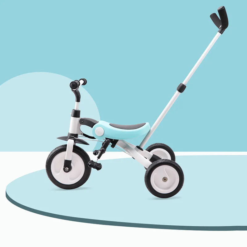 Triciclo Multifunzionale Per Nios, Cochecito De Beb, Bicicleta Ligera, Patinete Plegable De 1 A 4 Aos