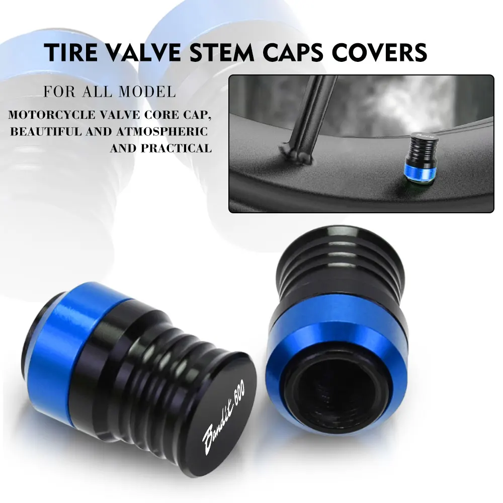 Motorcycles Accessories Aluminum Vehicle Wheel Tire Valve Stem Caps Covers For Suzuki Bandit600 Bandit 600 1996-2001 2002 2003