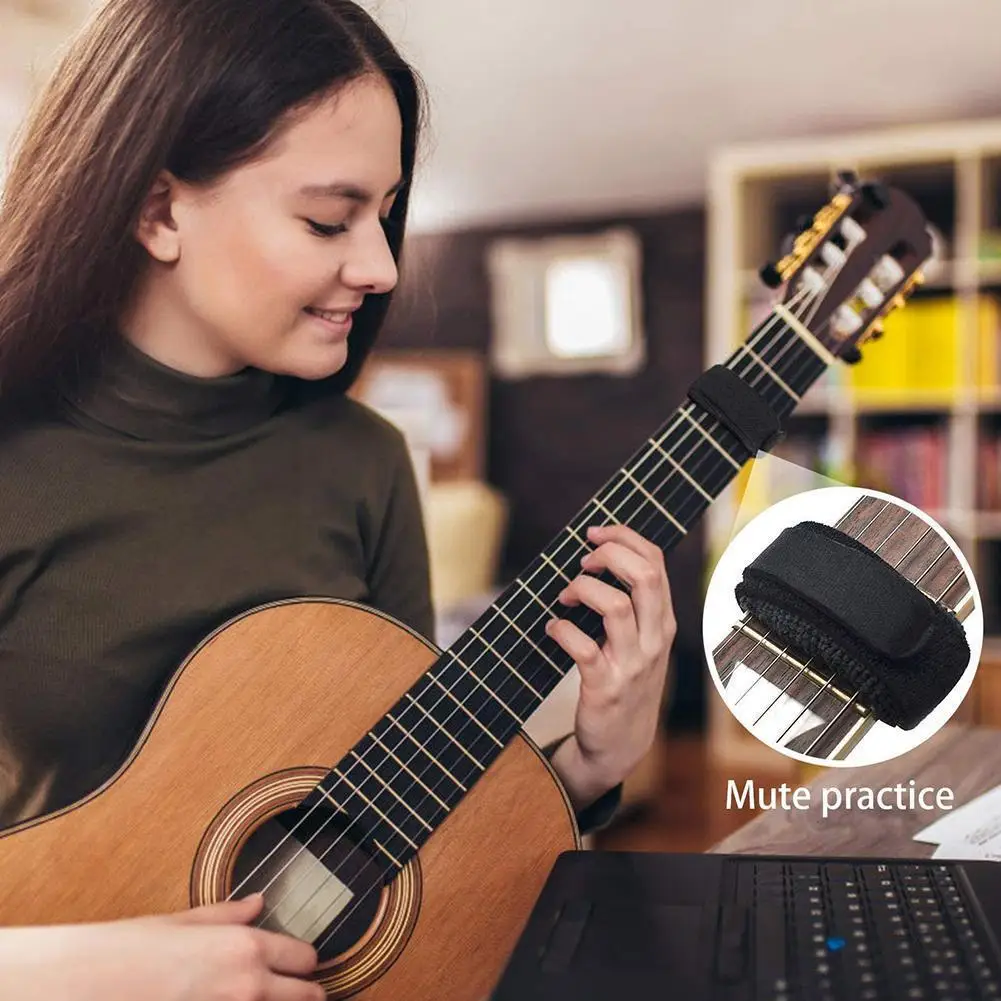 Ammortizzatore Che Suona Silent Wrap Guitar Strapfor Guitar Instrument Silent Fingerboard String Noise Cover Mute Frets Tape 2023