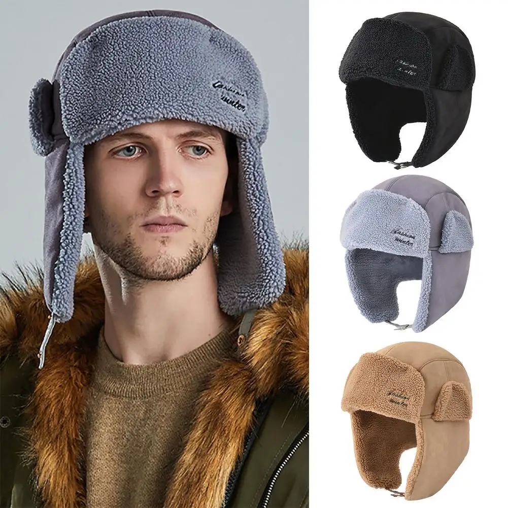 Cappello Da Trapper Invernale Cappello Da Trapper Unisex Connettivo Russo Ushanka Con Lana Di Agnello Calda E Paraorecchie Per La Caccia Sci Escursion