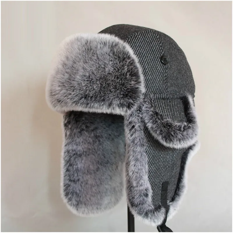 B-8486 Cappello Bomber Adulto Bomber Invernale Pelliccia Sintetica Cappello Russo Ushanka Cappuccio Caldo Spesso Ushanka Con Paraorecchie
