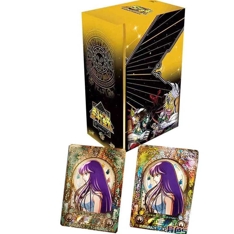 Genuine Saint Seiya Collection Cards Anime Booster Box Circostante Qr Se Cards Toy For Children'S Boy Christmas Birthday Gift
