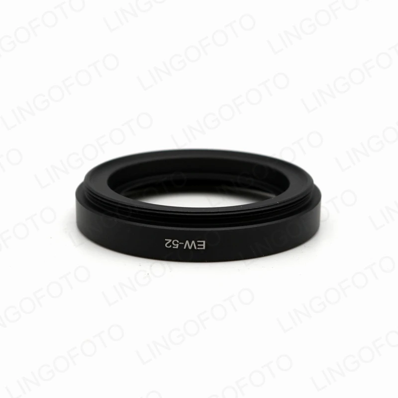 Per Canon Ew52 Lens Hood Metallo Per Canon Rf 35 Millimetri F/1.8 Macro Is Stm Lens Vite-In Nero Np4488