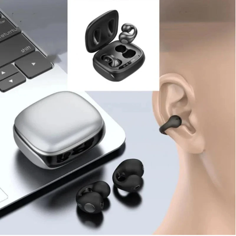 Per Spark 5 4 7 6 Go 2020 Pop 4 2 Power Pro 2F Itel P13 Visi1 Cuffie Bluetooth Wireless Tws Mini Clip Per L'Orecchio Conduzione Ossea