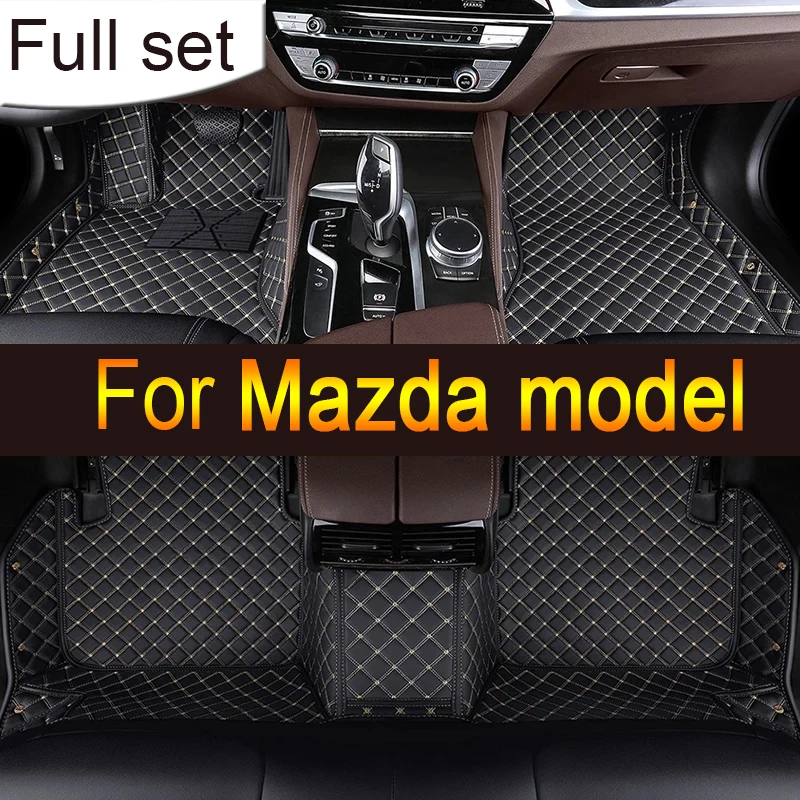 Tappetini Auto In Pelle Per Mazda 3 Axela Cx-5 Bt-50 Mazda 5 Cx-9 Cx-8 Cx-7 Mazda 2 Mazda 6 Accessori Auto