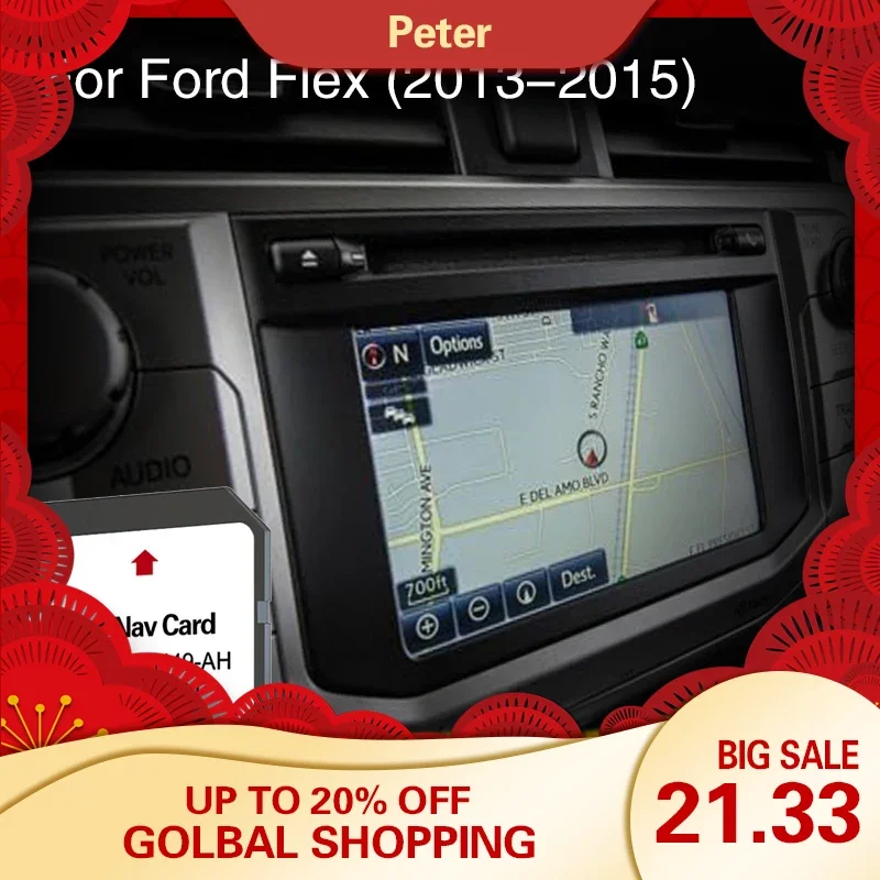 Utilizzare Per Ford Flex 2013 2014 2015 Cover Usa Map Tracking Aggiornamento Gps Sistema Navi Sa Nav Card