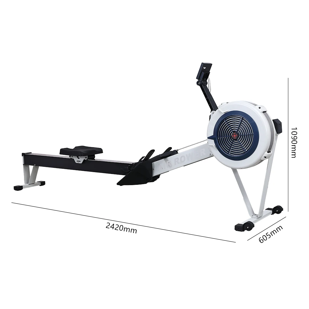 Air Rowing Machine Nuovo Design Commercial Gym Air Rower Machine Alta Qualità Club Air Rowing Machine 10 Livelli Air Rower Trainer