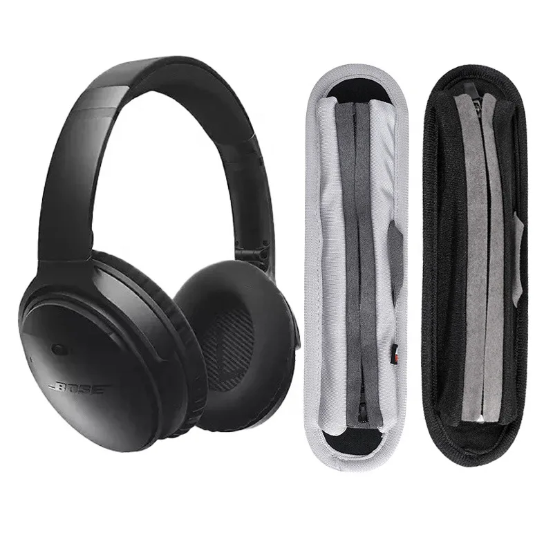 Sostituzione Fascia Testa Fascio Cuscino Pad Copertura Per Bose Quiet Comfort Qc 25 Qc25 Qc35 Qc 35 Cuffie Cuffie Tessuto Nero