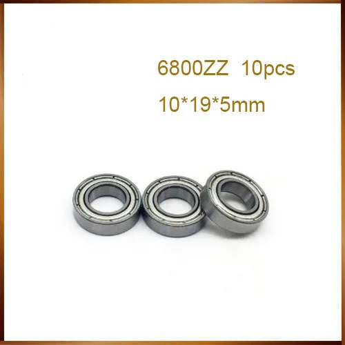 6800Zz Cuscinetto Abec (10 Pcs) 10*19*5 Millimetri Metric Sezione Sottile 6800Z Cuscinetti A Sfera 6800 Zz 61800