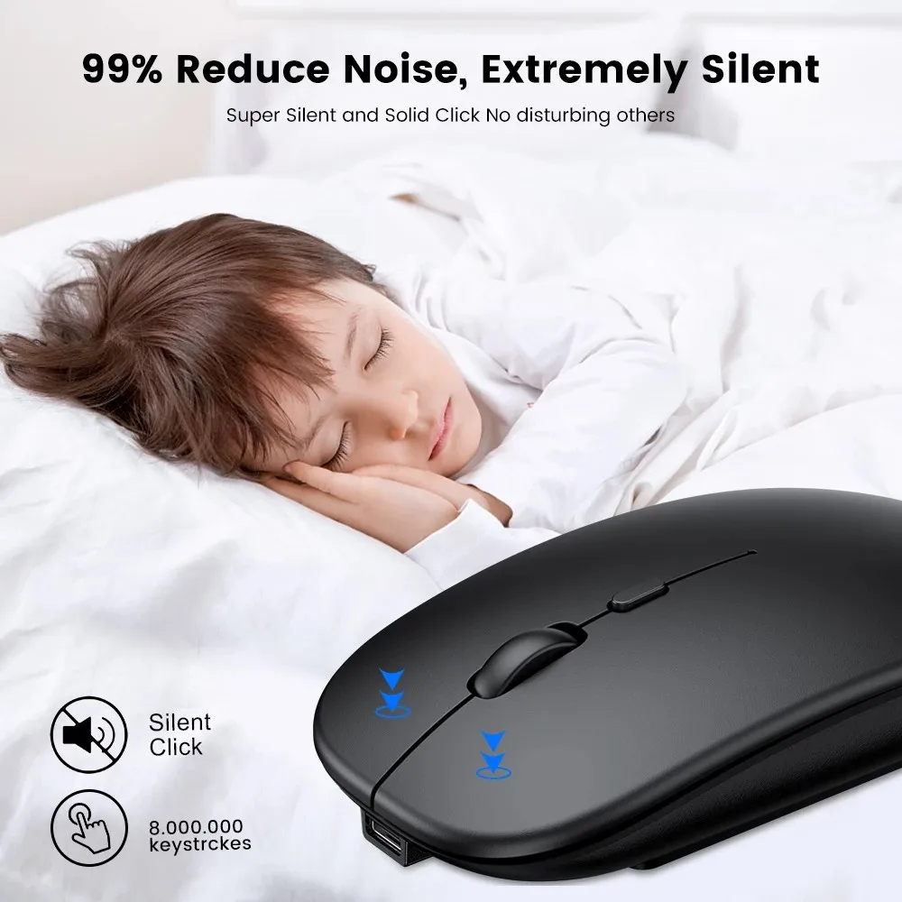 Mouse Wireless Bluetooth Per Apple Ipad Iphone Ipad Samsung Huawei Lenovo Android Windows Mouse Per Computer Portatile