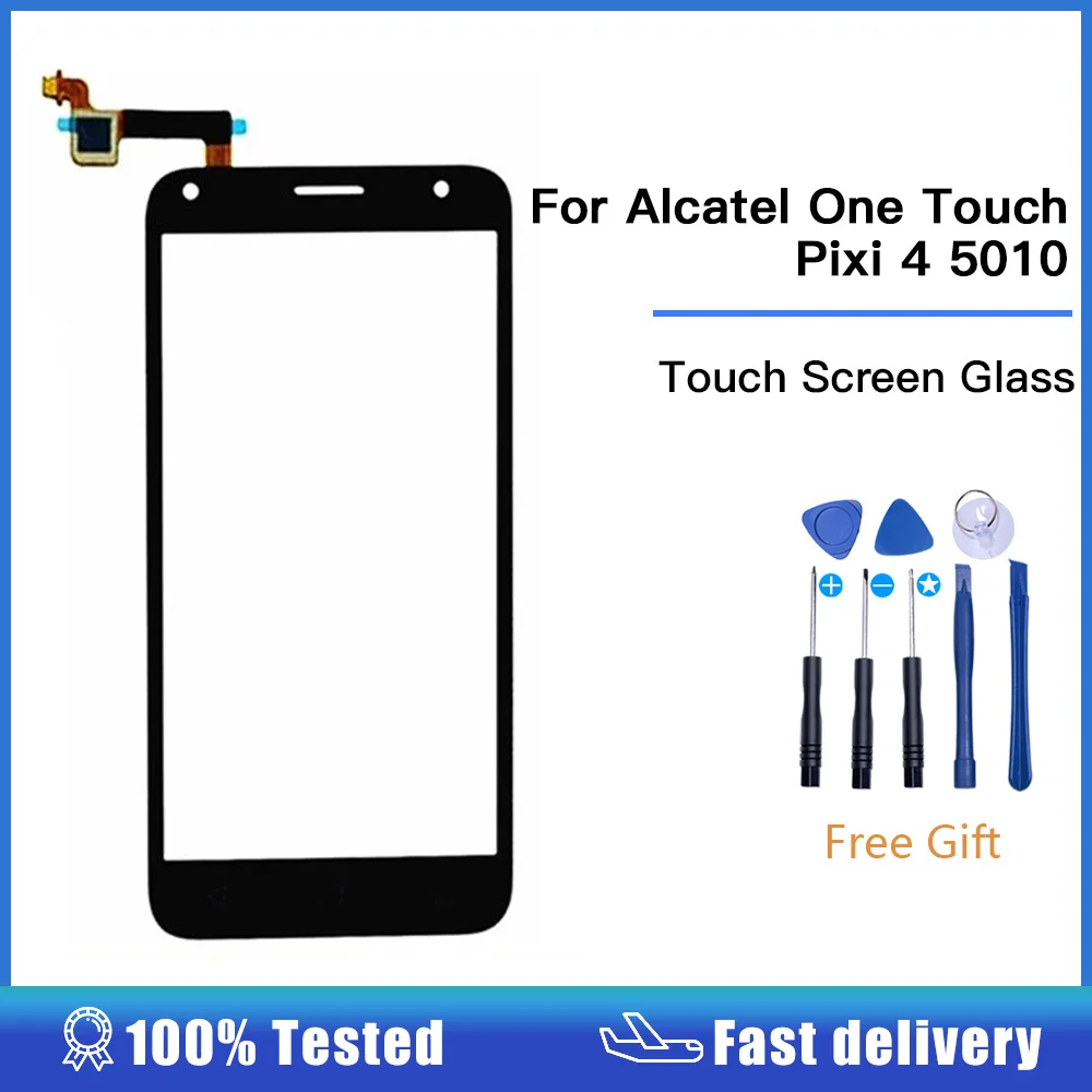 Alta Qualità Per Alcatel One Touch Pixi 4 5010 5010D 5010E 5010G Ot-5010 Touch Screen Digitizer Pannello Frontale In Vetro Sensore