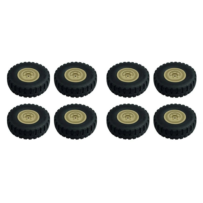2023 Hot-8Pcs Ld-P06 Pneumatico Ruota Pneumatico Per Ldrc Ld-P06 Ld P06 Unimog 1/12 Rc Camion Ricambi Auto Accessori, Giallo