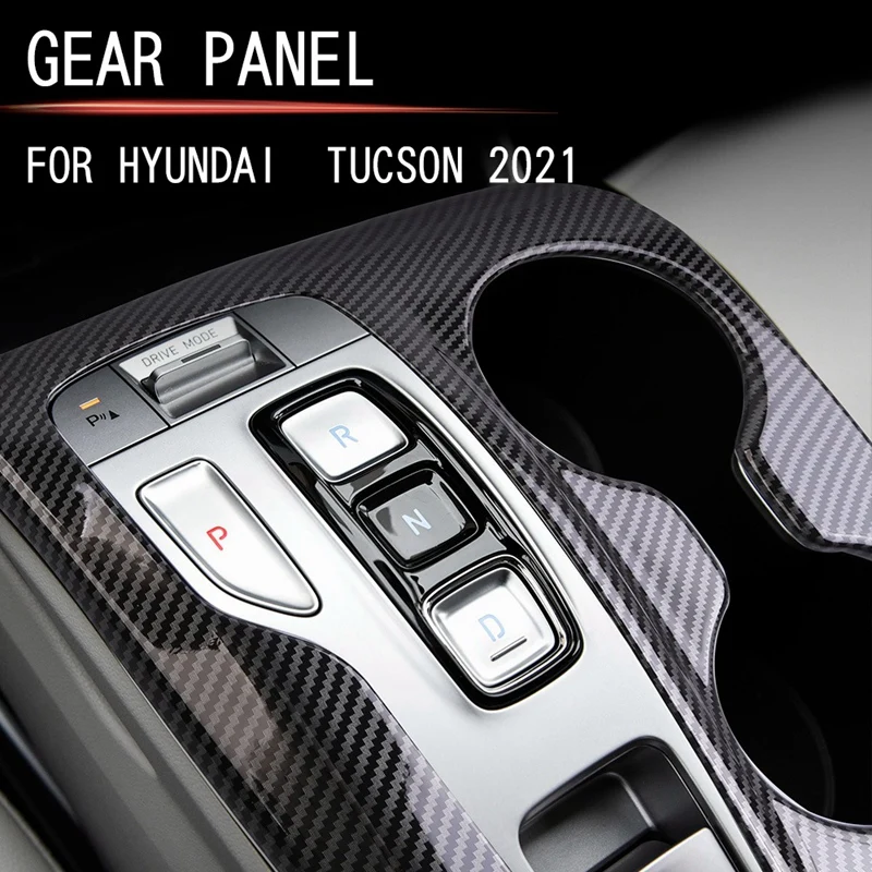 Car Central Control Gear Panel Gearbox Panel Cover Central Control Gear Frame Per Hyundai Tucson 2021-2022