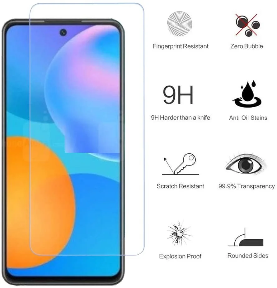 Vetro Protettivo Per Huawei P30 P20 Lite P20 Pro Vetro Temperato Per Huawei P40 Lite E 5G P30 P40 P50 Pro Protezione Dello Schermo