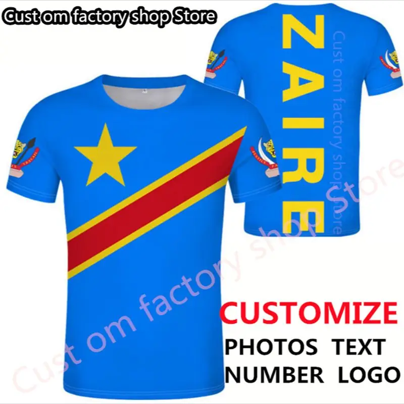 T-Shirt Zaire Fai Da Te Gratuito Nome Personalizzato Numero Zar T-Shirt Uomo/Donna Joker Face Fashion Allentato O-Collo Estate Men��S Vestiti