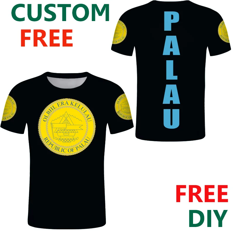 Maglietta Palau Magliette Yeolow Da Uomo Personalizzate Estive Personalizza Gratuitamente Il Nome E Il Numero Magico Sulla Maglia Americana Usa Island