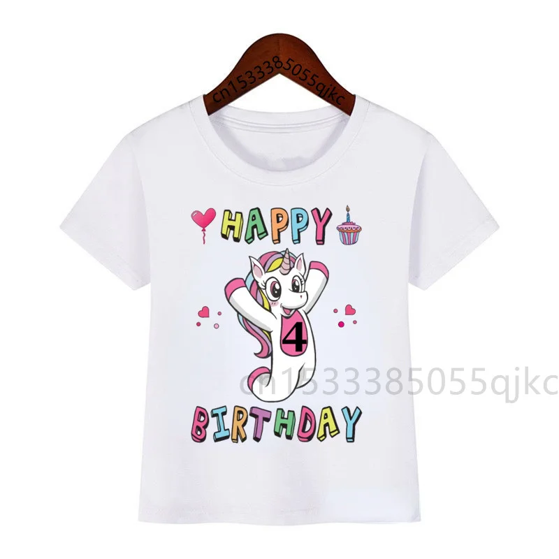 Numero Di Compleanno Magliette Bambini Magliette Unicorno Ragazzi Ragazze Divertenti Regali Di Compleanno Magliette Per Bambini