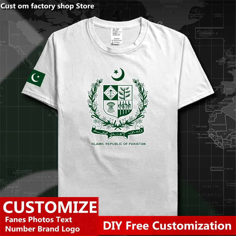 Bandiera Del Paese Del Pakistan? Maglietta Personalizzata Jersey Fan Nome Numero Marchio Logo T-Shirt In Cotone Uomo Donna T-Shirt Sportiva Casual All